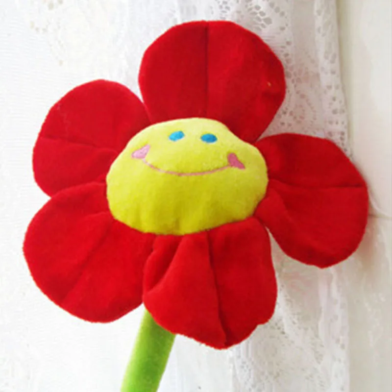 

32cm 85cm Smiling Face Curtain Buckle Straps Velvet Curtain Accessories Sweet Office Desk Decoration Kid's Gift Toys