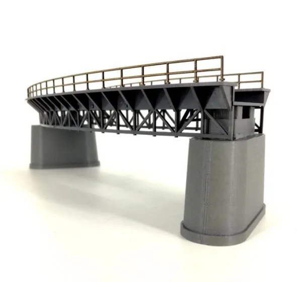 

1/87 Model Train ho scale diy Curved Railway Bridge Building Sand Table Model Materials Free Shipping