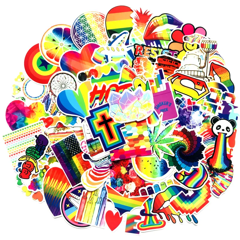 60pcs rainbow doodle stickers universe space stickers children animal stickers refrigerator Motorcycle bicycle sticker 60pcs rainbow doodle stickers universe space stickers children animal stickers refrigerator Motorcycle bicycle sticker