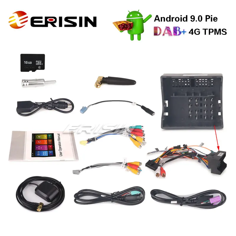 Top Erisin ES2931FB 7" DAB+ Android 9.0 Car Stereo GPS Sat Nav 4G for Ford Focus Transit S/C-Max Kuga Galaxy 5 Top Erisin ES2931FB 7" DAB+ Android 9.0 Car Stereo GPS Sat Nav 4G for Ford Focus Transit S/C-Max Kuga Galaxy 5