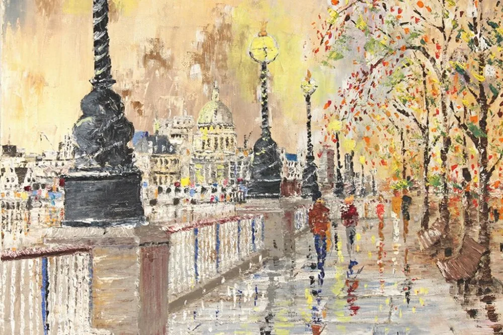 Europe Oil Painting on Canvas(100 Hand painting),Modern Abstract