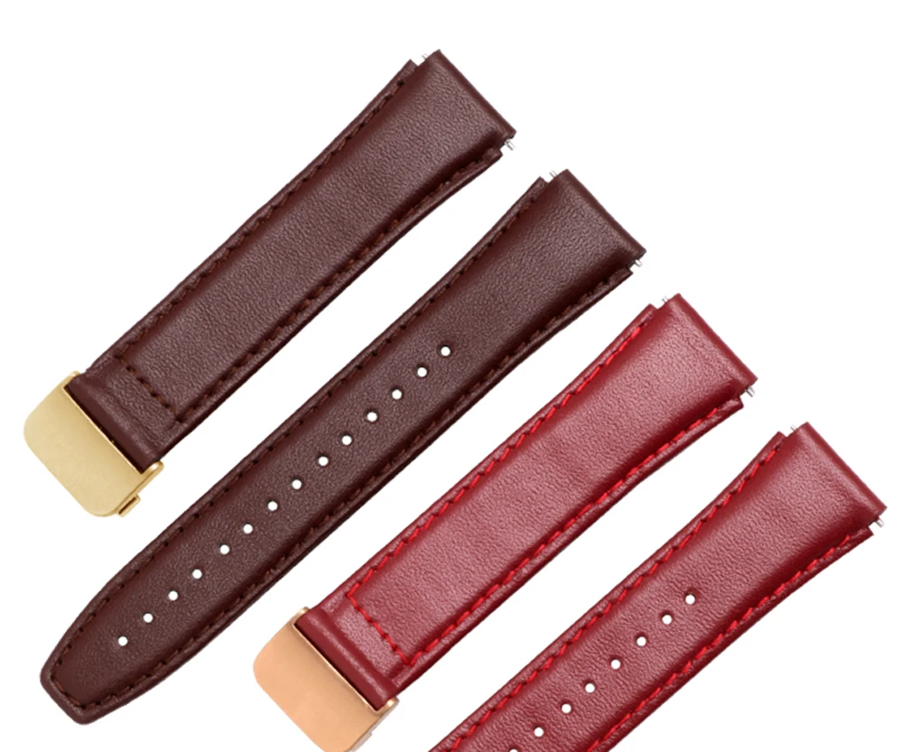 Soft calf leather strap striped watch band for HUAWEI B5 smart Bracelet replacement wrist strap