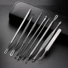 8 Pcs Stainless Steel Blackhead Remover Tool Kit Professional Blackhead Acne Comedone Pimple Blemish Extractor Beauty Tool ► Photo 2/6