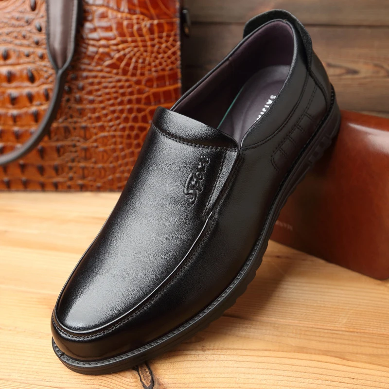 

Men Leather Shoes Genuine Leather Leather Social Fashion Luxury Brand Shoes Men #MX8118261