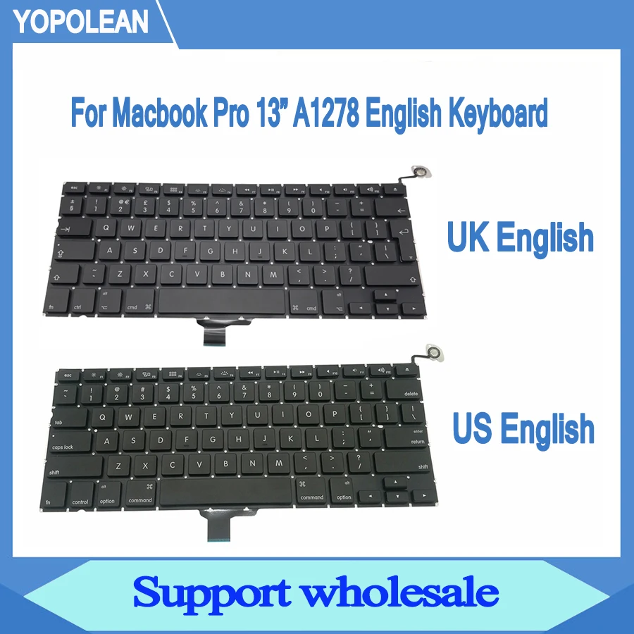 Клавиатура для Macbook Pro Unibody английская клавиатура 13 &quotA1278 2009 2010 2011 2012