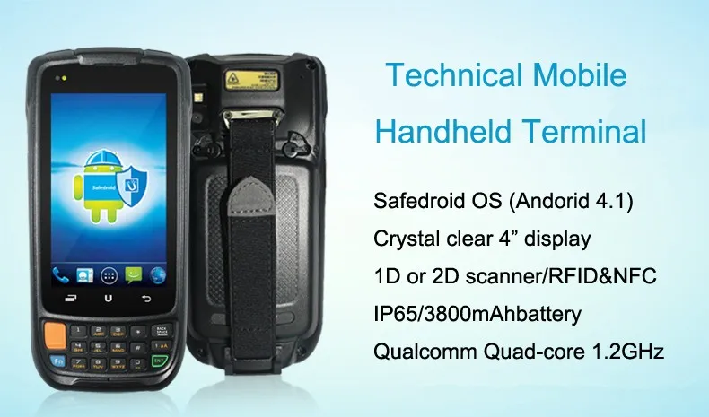 Цена скидка Беспроводной Портативный прочный устройство PDA с Andorid 3g wifi Bluetooth WCDMA для 1D сканер ручка терминал