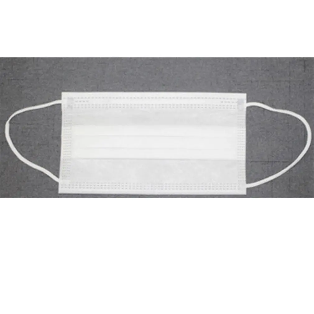 Одноразовая Нетканая маска серого цвета с активированным углем, четыре слоя 10 упаковок, товары для личной гигиены и здоровья - Цвет: WHITE