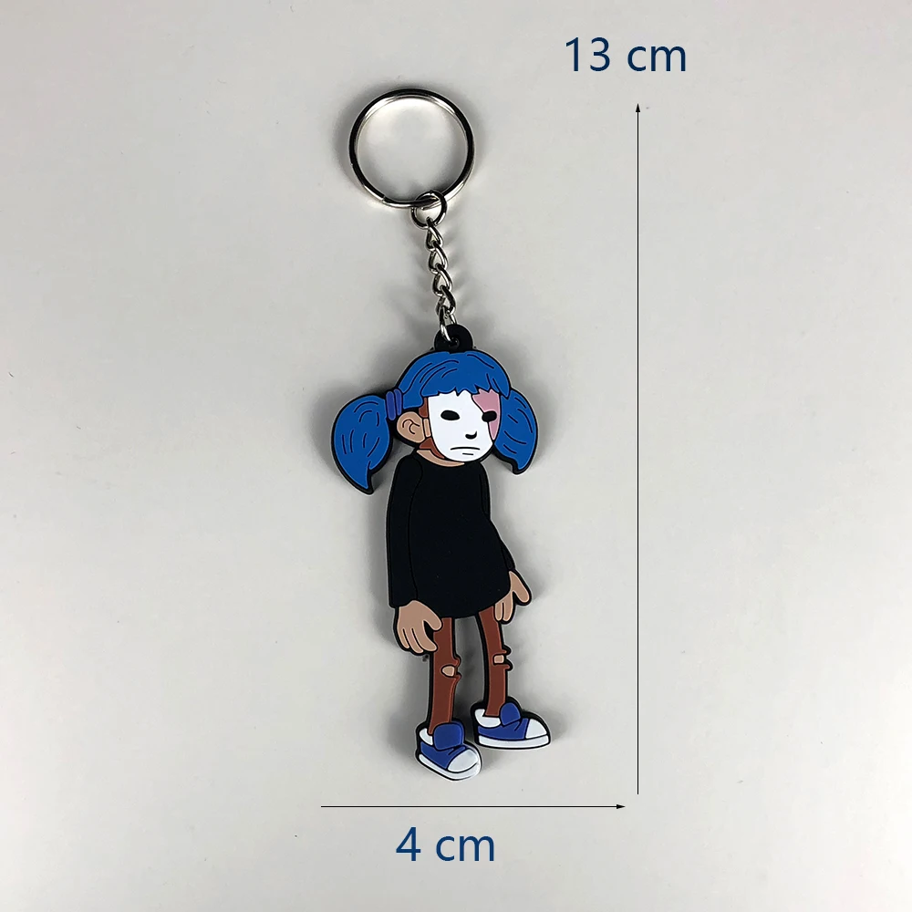 Sally Face Keychain Cosplay Sally Face Costumes Key Chain Pendant Keyring Fan Collection Props5