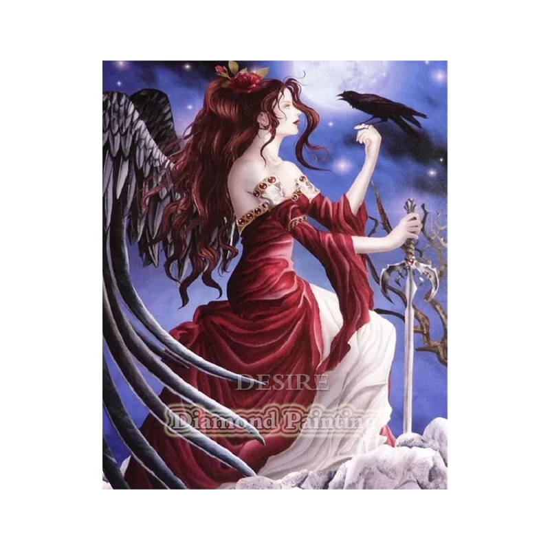 

Desire Cartoon Anime Girl DIY 5D Diamond Painting Cross Stitch Diamond Embroidery Needlework Square Full Drill Home Decor PT3195