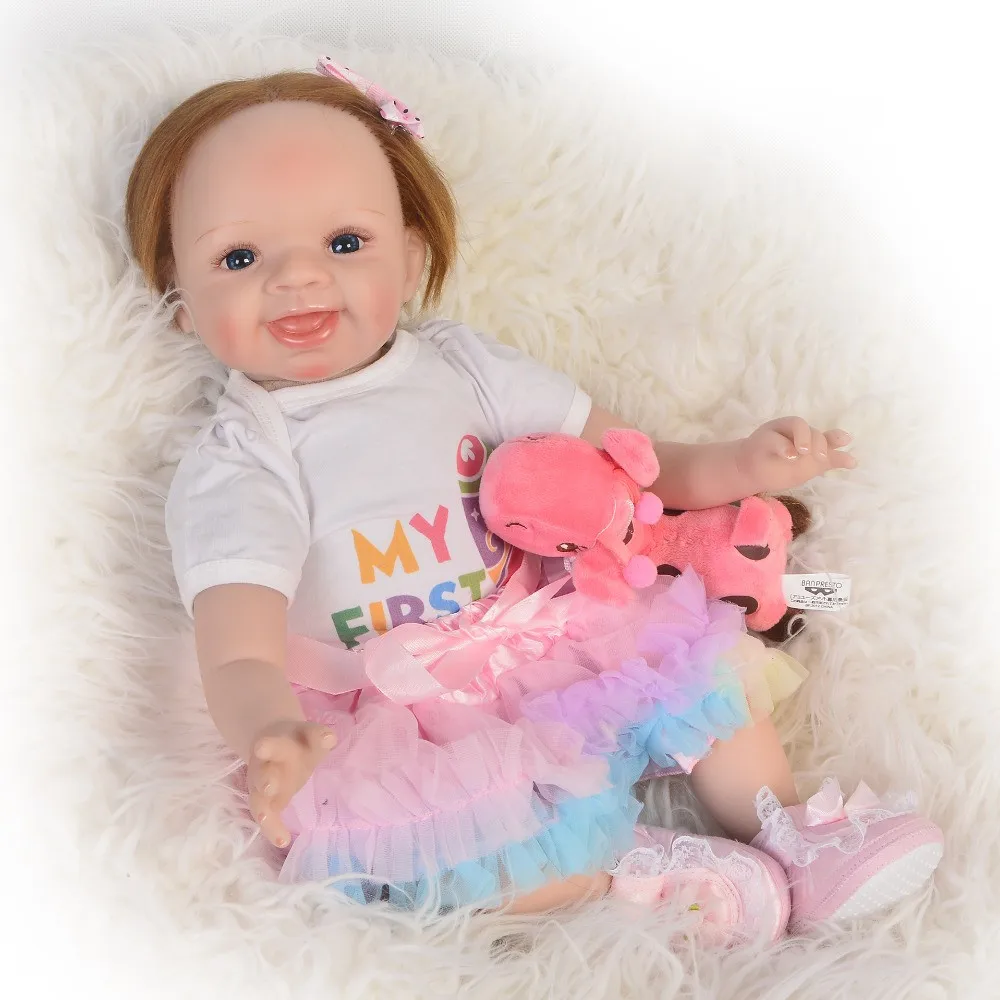 Bebes Reborn Child Gift Toy Dolls Reborn 22 55cm Cute Girl Silicone Reborn Baby Dolls Lovely Princess Newborn Bebe Doll Rebon Dolls Aliexpress