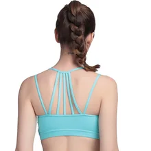 Лидер продаж Для женщин Мягкий Топ! Тренировочный жилет для фитнеса женский бюстгальтер стрейч нейлон бесшовный популярный без ободков майка