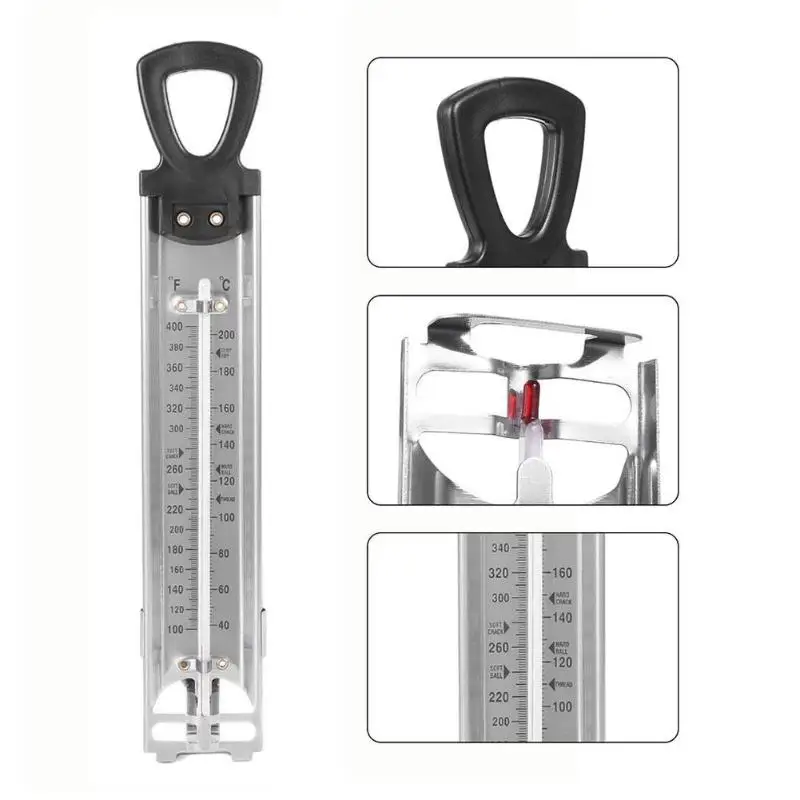 Двойной по Фаренгейту, по Цельсию дисплей температуры из нержавеющей стали кухонный висячий термометр для приготовления варенья сахарные конфеты