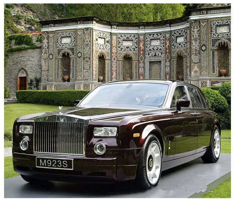 

Lauscurinan1:24 Alloy Phantom Model Car Model Sound Light Boy's Toy Car Six Open Doors Collection Car Models Trunk Luxury Gifts