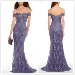 Vestidos de novia 2019 с открытыми плечами серебряные аппликации с коротким шлейфом длиной до пола платья для матери невесты Плюс Размер