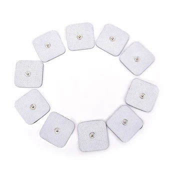 

10Pcs/Lot Square TENS Non-woven Self Adhesive Replacement Electrode Pad For Muscle Stimulator Tens Machine Pads Health Care