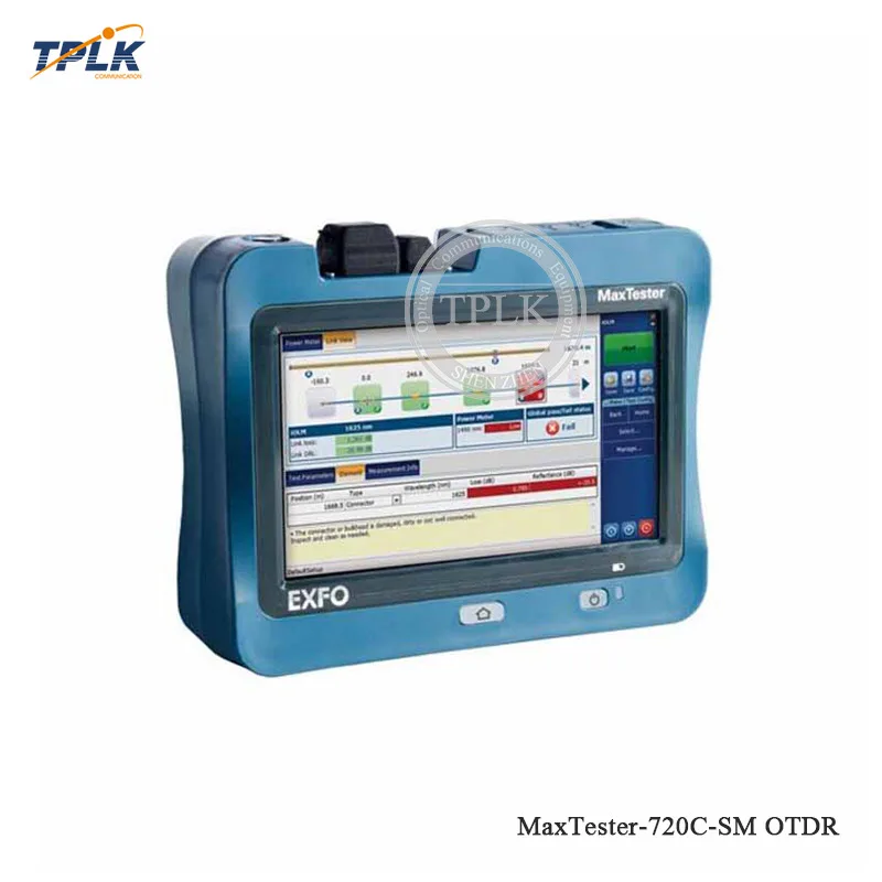 Многоязычный рефлектометр OTDR EXFO MaxTester 720C оптический SM 1310/1550 нм 36/35 дБ 7 дюймовый