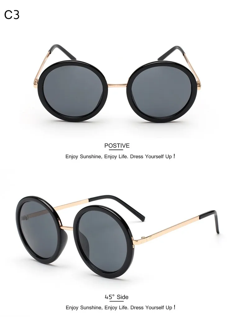 DRESSUUP, новинка, Ретро стиль, круглые солнцезащитные очки для женщин, фирменный дизайн, Винтажные Солнцезащитные очки для женщин, покрытие Oculos De Sol Gafas lunette de soleil