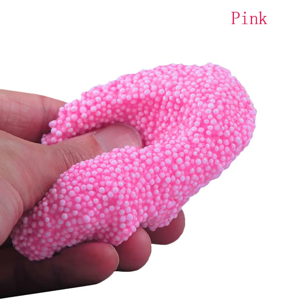 Красочные Снежная грязь пушистый Floam Slime детские игрушки DIY снятие стресса No Borax для раннего развития игрушки подарок - Цвет: pink