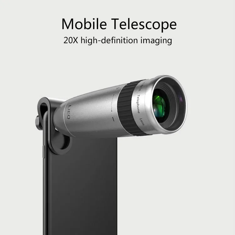 

Universal Clip 20X Mobile Phone Telephoto Telescope Head Zoom External Camera HD Anti-mobile Telescope for iPhone Samsung Xiaomi