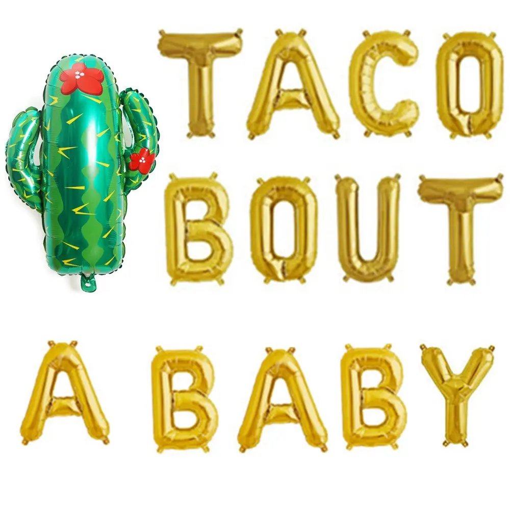 

14 pieces taco party taco bout a baby globos fiesta balloons mexican party fiesta mexicana decoracion