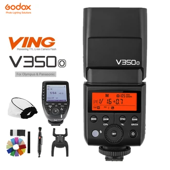 

In stock GODOX Mini V350O TTL HSS 1/8000s GN36 2.4G Wireless Li-ion Flash Speedlite XPro-O Triggers For Olympus Panasonic Camera