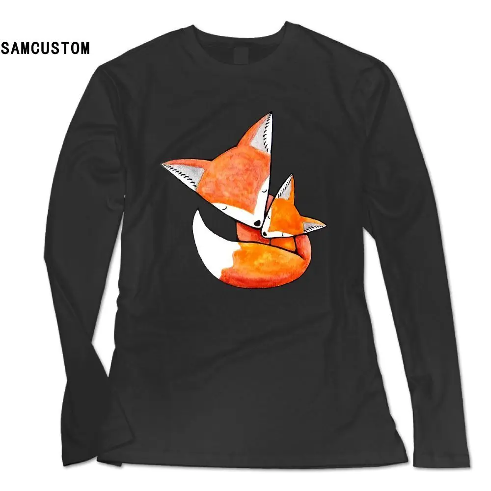 SAMCUSTOM новый стиль модная футболка с длинным рукавом для женщин папа и ребенок