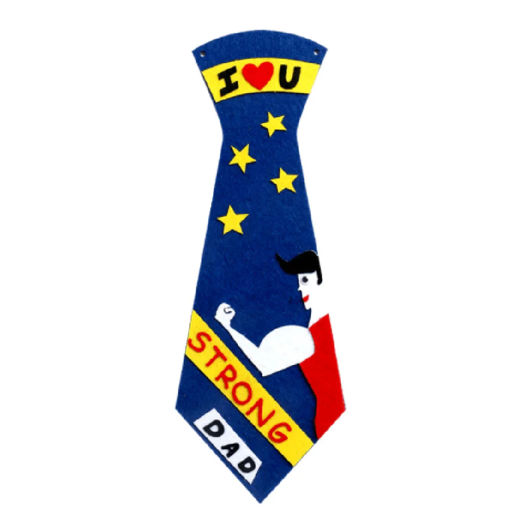 Kids Handmade Neck Tie Non Woven DIY Patch Toy
