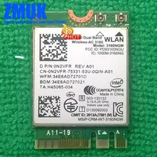 Int двухдиапазонный беспроводной-AC 3160 3160NGW 802,11 ac/a/b/g/n+ Bluetooth 4,0 M.2 WiFi карта, D P/N: 0N2VFR