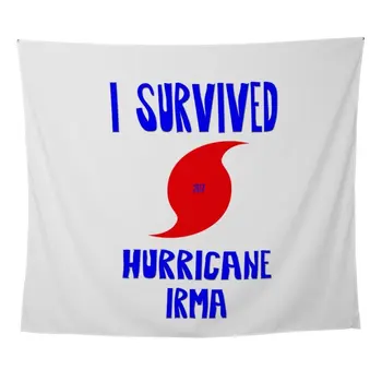 

I Survived Hurricane Irma Wall Tapestry for Wall Decoration Fabric Hanging Wall