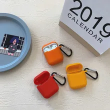 Ударопрочный чехол для AirPods, чехол для наушников, яркий цветной силиконовый чехол из ТПУ с Bluetooth для наушников, защитный чехол для Apple Airpods