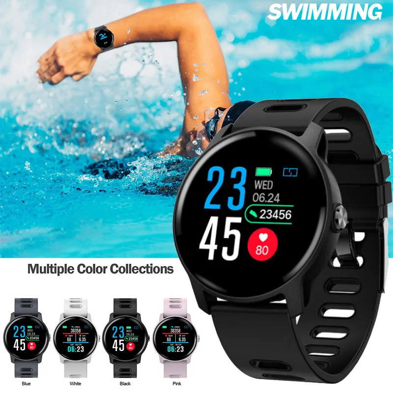 

S08 Smart Watch IP68 Waterproof Wearable Device Heart Rate Clock wristband Fitness Tracker Smartwatch Men Women for android IOS