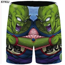 KYKU Dragon Ball короткие Для Мужчин зеленый монстр шорты небесно-брюки-карго пляжные шорты хип-хоп Повседневное короткие Прохладный Для мужчин s шорты Лето Размеры