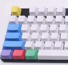 Ретро брелки PBT Пустой Толстый PBT Мел Keyset Keycap для Cherry MX переключатели механическая клавиатура 104 клавиш Американский макет - Цвет: side