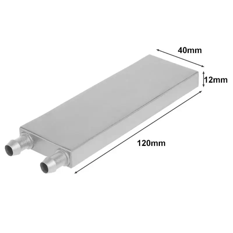 Алюминиевый сплав Серебряный жидкостный блок охлаждения процессора теплоотвод системы радиатор Эксклюзивный с водяным охлаждением