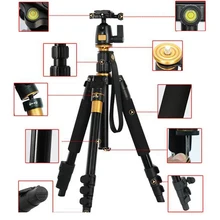 DSLR font b Camera b font Tripod Professional Portable Travel Compact Monopod With Ball Head Adjustable