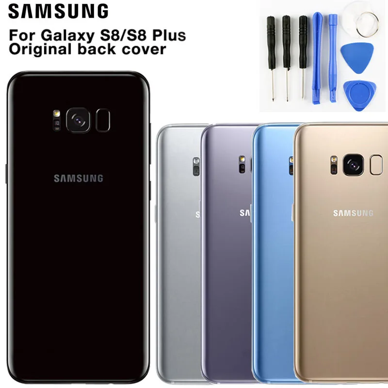 Samsung стеклянный Телефон задняя крышка батареи для samsung S8 S8 Plus S8+ S8plus SM-G955 S8 G9500 Корпус задняя крышка чехол