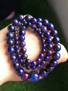 

Genuine Natural Purple Blue Sugilite Gems Stone Round Beads Woman Healing Stone South Africa Necklace 5-13mm AAAAAA Certificate