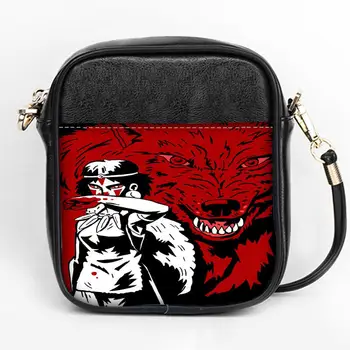 

New Custom Princess Mononoke fashion Sling Bag Women Sling Shoulder Bags Leather Mini Girls Tote Party Bag DIY Sling Bag