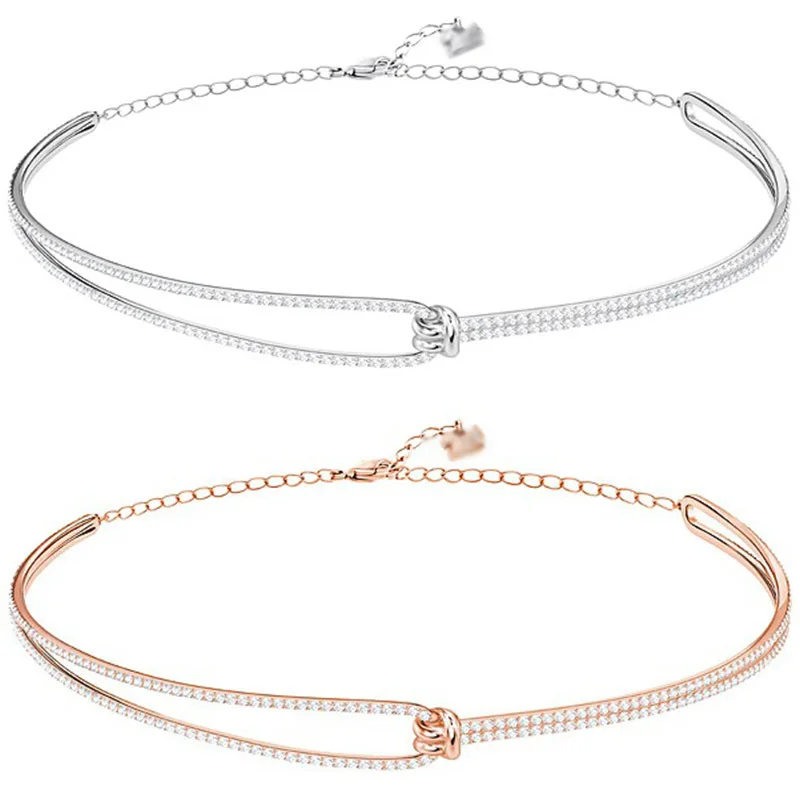 

Kristie 100% Sterling Silver Original 1:1 High Quality Collar From Zircon Jewels Women Free Mail