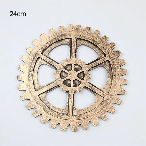 Gold 24cm Винтажный стиль, украшение на стену, настенная вешалка для гостиной, подвесная промышленная ветровая шестерня, настенная вешалка-украшение Orname - Цвет: Gold 24cm