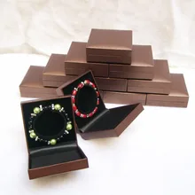 Ювелирный дисплей подарочная упаковочная коробка браслет коробка для браслетов 12 шт./партия подарочные коробки кофейного цвета чехол для хранения браслета