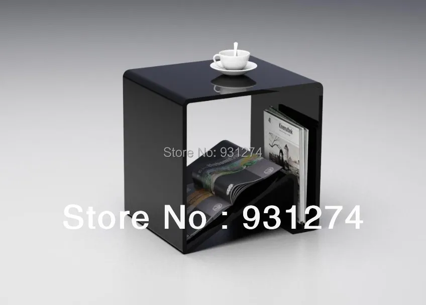 2016 New design ONE LUX acrylic magazine table /perspex furniture/coffee table/living room furnitures/acrylic furnishing