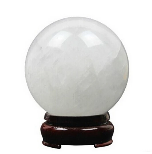 

A 4226065MM NATURAL CLEAR QUARTZ CRYSTAL SPHERE BALL HEALING (0601)