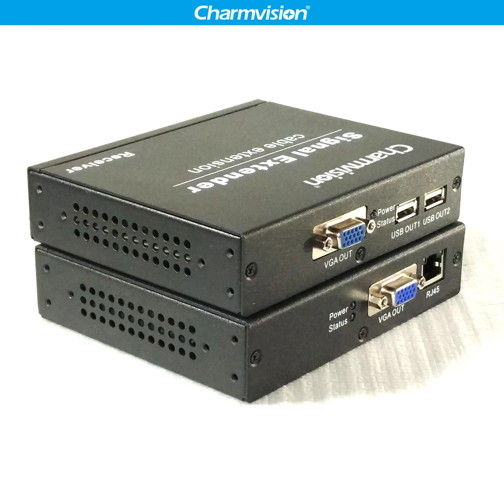 Charmvision IPKVM-200UVA 200 м IP KVM с 3,5 мм аудио VGA USB клавиатура USB мышь расширение по сети TCP IP LAN макс до 300 м