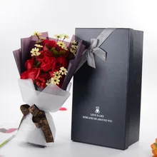 Гвоздика мыло букет Подарочная коробка цветок подарок на день рождения домашний сад праздничные вечерние принадлежности