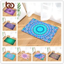 Постельные принадлежности Outlet геометрический принт ковер Противоскользящий напольный коврик Мандала Бохо принт Ванная комната Кухня дверной коврик 40x60 50x80 см коврики