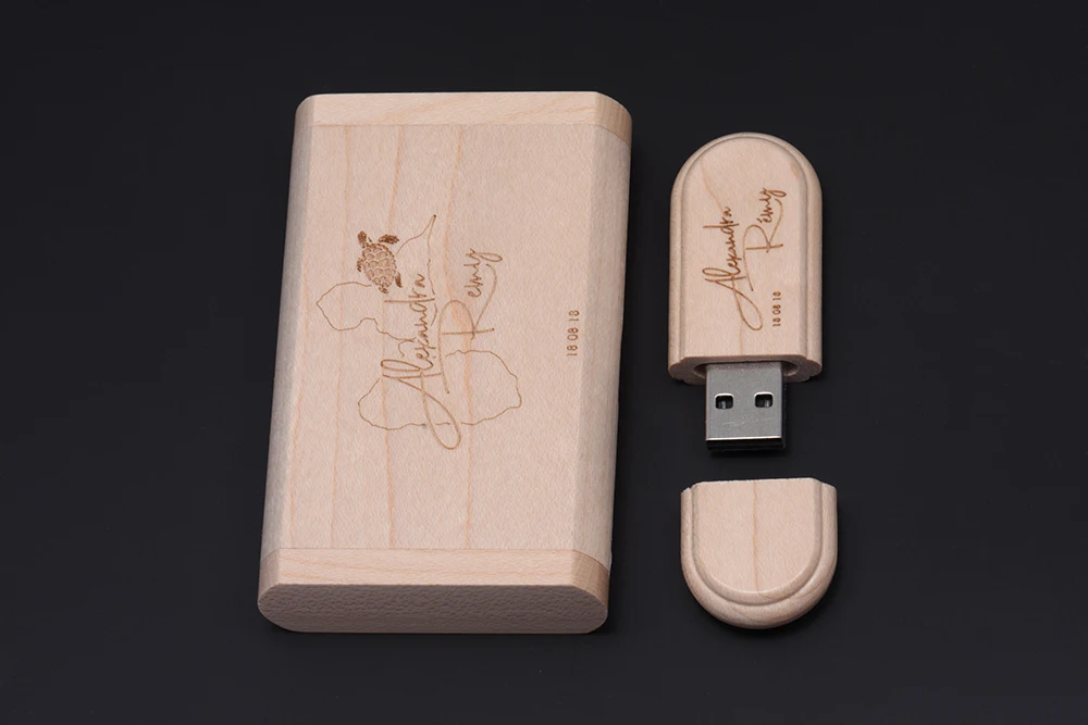 JASTER USB 3,0 изготовленный на заказ Логотип Деревянный высокоскоростной usb+ флип-бокс usb флэш-накопитель карта памяти 4 ГБ 8 ГБ 16 ГБ 32 ГБ 64 ГБ свадебный подарок