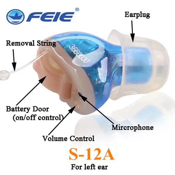 Мини Портативный беспроводной микро слуховой аппарат цифровой программируемый CIC Невидимый S-12A медицинские наушники глухие наушники