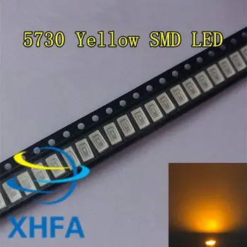 

100pcs 5630/5730 SMD/SMT YELLOW SMD 5730 LED Surface Mount Yellow 2.0~2.6V 580-590nm Ultra Birght Led Diode Chip 5730 Yellow