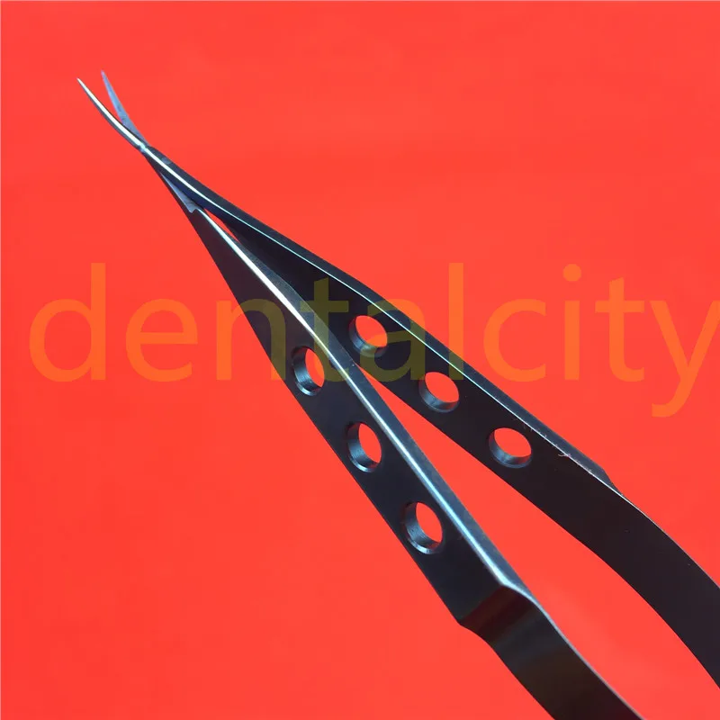 Titânio Íris Tesoura Curvada Instrumento Cirúrgico Oftálmico 1 Pces 105mm 11 Cheap Instrumentos p pálpebra